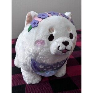 Chuken Mochishiba Shiba Inu Girls Lavender Plush Big Ume Toreba Japan Import 11"